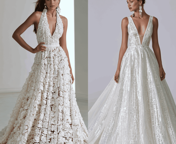 a line wedding dress