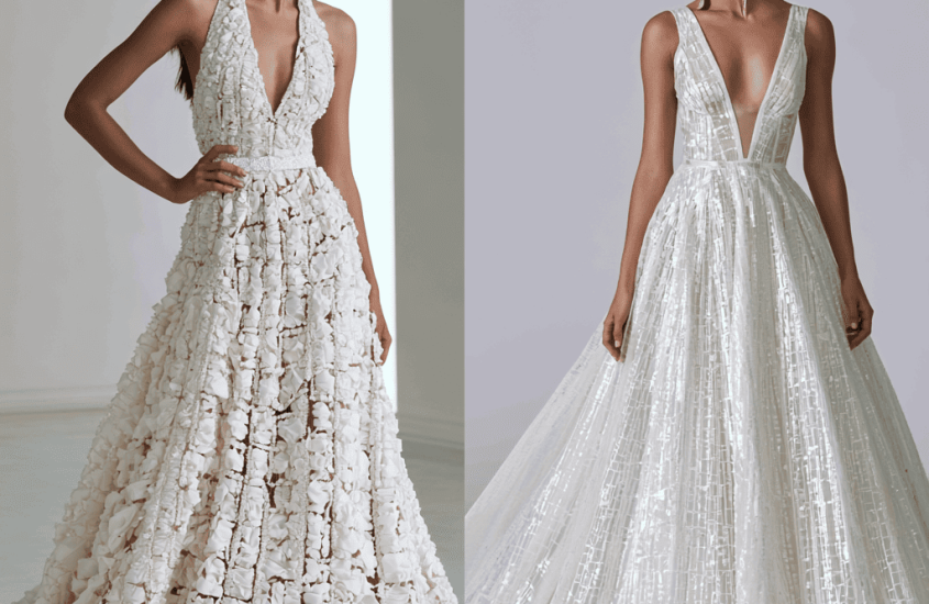 a line wedding dress
